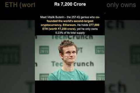 He Built Ethereum and Holds Rs 7,200 Crore worth of Ethereum.