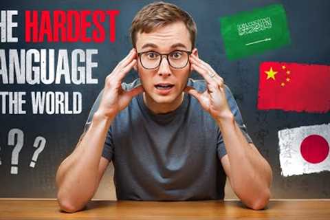 What's the HARDEST LANGUAGE? (Arabic, Mandarin or Japanese?)