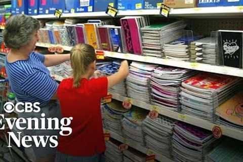 Parents rush to buy school supplies before tariff deadline