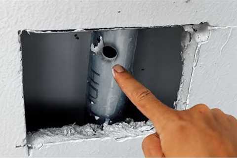 So Easy to Repair Leaking Water Pipes in Walls! Amazing Way
