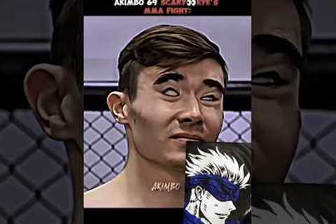 AKIMBO 69 EYES SCARY MMA FIGHT #sports #bodybulding #fight #trending #shorts