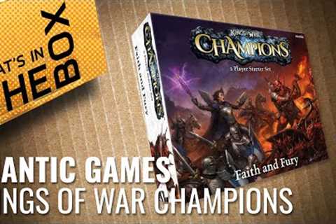Unboxing: Kings Of War Champions - Faith And Fury | Mantic Games