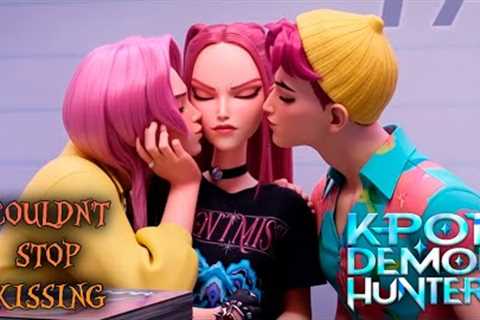 They Couldn't Stop Kissing 💋 Huntrix &amp; Saja Boys! KPop Demon Hunters Ships on Fire!