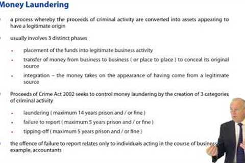 Illegalities - Wrongful Trading - Money Laundering - Insider Dealing -  Business Law (LW)
