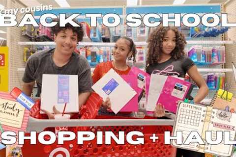 Taking my Cousins Back to School Supplies Shopping | back to school shopping haul