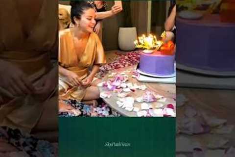 a little surprise for selena #selenagomez #shorts #trendingnowyoutubeshorts