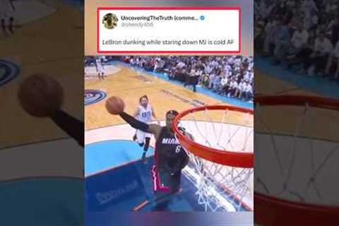 This LeBron-MJ moment is unreal. 😮‍💨🔥