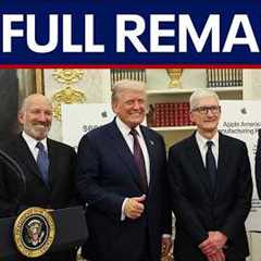 FULL: President Trump, Apple CEO Tim Cook manufacturing announcement