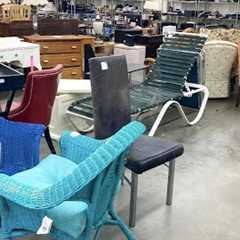 GOODWILL SHOP WITH ME FURNITURE ARMCHAIRS TABLES DESKS KITCHENWARE DECOR SHOPPING STORE WALK THROUGH