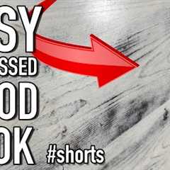 DIY Distressed Wood Look in 5 Easy Steps #shorts