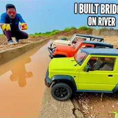 I Build Unique Flyover Bridge on River RC Car Track - Chatpat toy TV