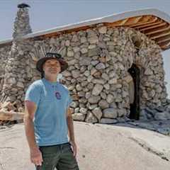 He Built This Entire Tiny House from Rocks from His Property