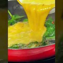 Healthy breakfast | spinach scrambled egg