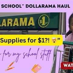 Back to School on a Budget 2025 | Dollarama Haul Canada 🇨🇦 | Abbi & Mom