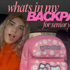 whats in my backpack for senior year // school supply haul 2025