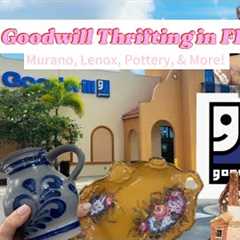 Goodwill Thrifting in Florida || Amazing Packed Store: Murano, Lenox, Pottery & More! 