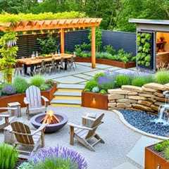 Modern Rustic Backyard Garden Landscaping Ideas to Transform Your Outdoor Space into a Cozy Retreat