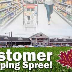 Customer Shopping Spree at The Shady Maple Farm Market