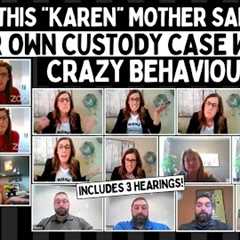 Watch This Karen Mother Sabotage Her Own Custody Case With CRAZY Behaviour! (Reupload)