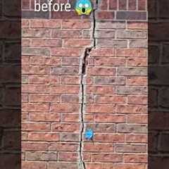 From open cracks to seamless perfection! 🏡 #FoundationFix #HomeTransformation