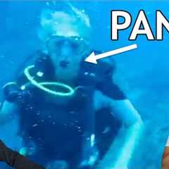 Divers React to OUT OF AIR divers caught on video
