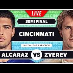 ALCARAZ vs ZVEREV • ATP Cincinnati 2025 SF • LIVE Tennis Watchalong