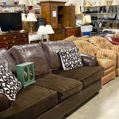 GOODWILL SHOP WITH ME FURNITURE SOFAS ARMCHAIRS ELECTRONICS DINNERWARE SHOPPING STORE WALK THROUGH