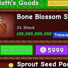 FINALLY the BONE BLOSSOM SEED and Candy Blossom is BACK!.. In Grow a Garden Roblox (Beanstalk Event)