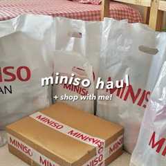 a huge and aesthetic miniso haul ❣️ | beauty, skincare, home goods..