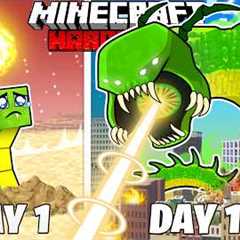 I Survived 100 Days as a NUCLEAR WORM in HARDCORE Minecraft