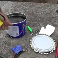 Setting up for a Henry wet patch roof repair