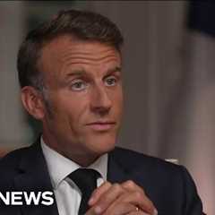 French President Emmanuel Macron responds to Trump's comments about a Ukraine deal from Putin