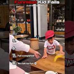 Ranking FUNNIEST Kid Fails 💀😭 #shorts