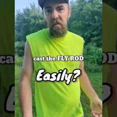 How to Cast a Fly Rod EASILY #shorts #fishing #flyfishing #funny