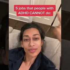 Jobs you CANNOT do if you have ADHD…#drsasha #adhd #shorts