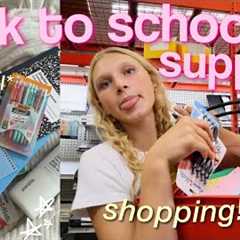 BACK TO SCHOOL SUPPLIES SHOPPING + haul📓
