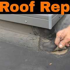 How to Repair an EPDM Rubber Roof Leak in 3 minutes with no experience - DIY
