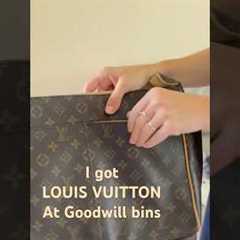 I got 2500$ bag for 1$ at goodwill outlet #thrift #shopping #goodwill #outletbins #bins #deal
