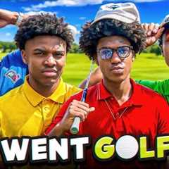 WE WENT GOLFING**Got kicked out 😅