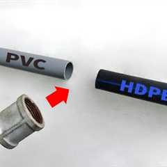 Plumbers near me don't want to share this with you!Simple tricks to connect PVC pipes and HDPE pipes