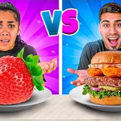 HEALTHY FOOD VS JUNK FOOD CHALLENGE
