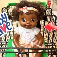 BABY ALIVE doll goes on a outing 🛒 shopping and pet store 🐹