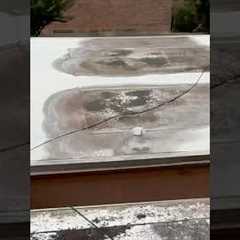 Finding Flat Roof Leaks 🔬#construction #roofing #leak