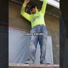 I Taught My Friend How To Start A Construction Business…😮 #stucco #construction #homerepair