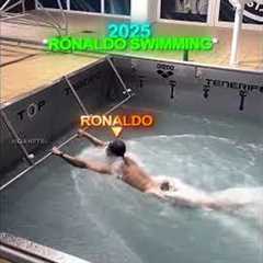 Ronaldo's Swimming Ability Over Time 🥶