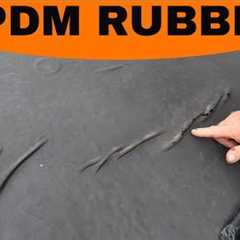 REPAIRING a leaking EPDM Rubber roof: Only 3 Minute repair - Super Silicone Seal