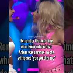 When Nicki Minaj Helped Ariana Grande Insta arianagrandiossa #shorts