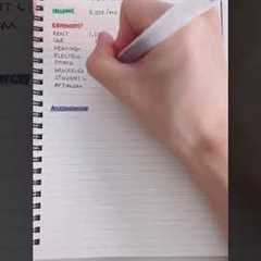 How to create a monthly budget quickly