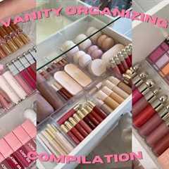 SATISFYING ASMR Makeup Vanity Organizing Compilation 💄│ Pt. 1 ✨
