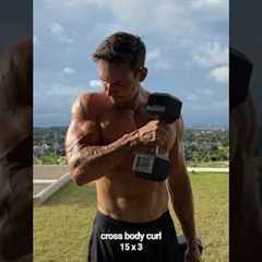 Bicep workout at home ✅